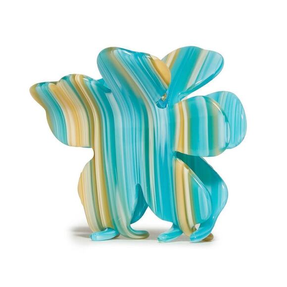 RARE Lele Sadoughi Acetate Claw Clip Turquoise Blue - Picture 2 of 9